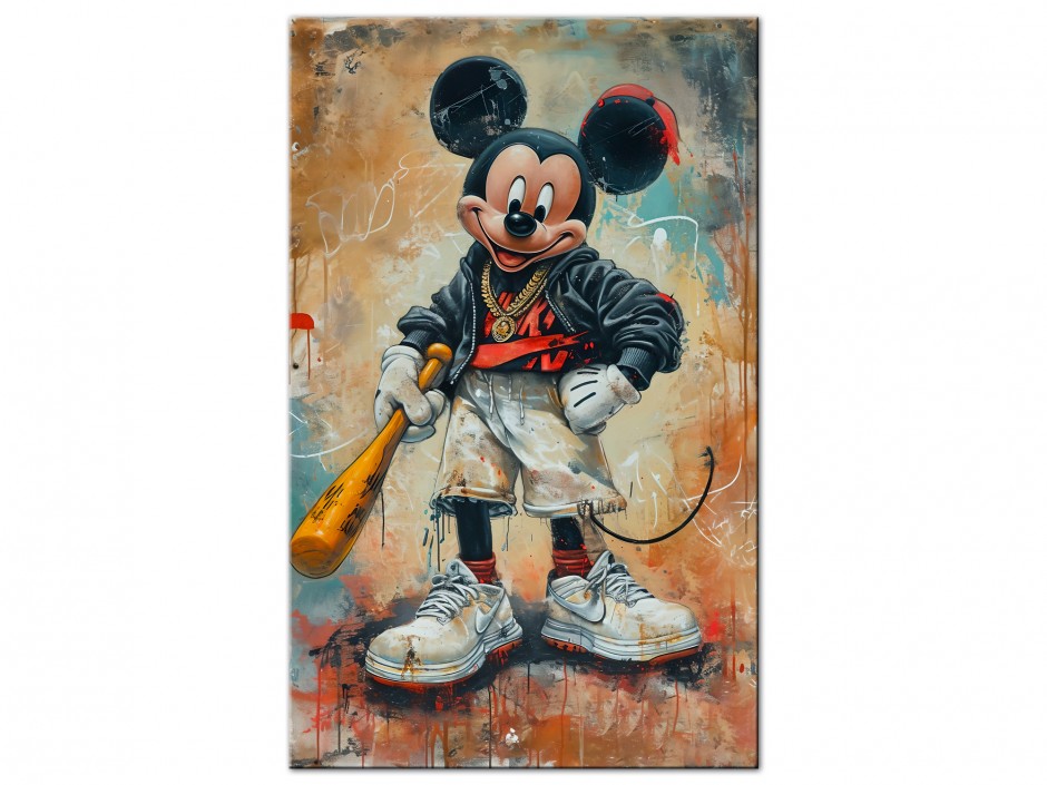 Tableau Aluminium Mickey Street Style