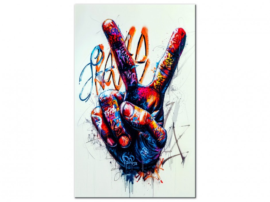 Tableau Aluminium Peace Colors