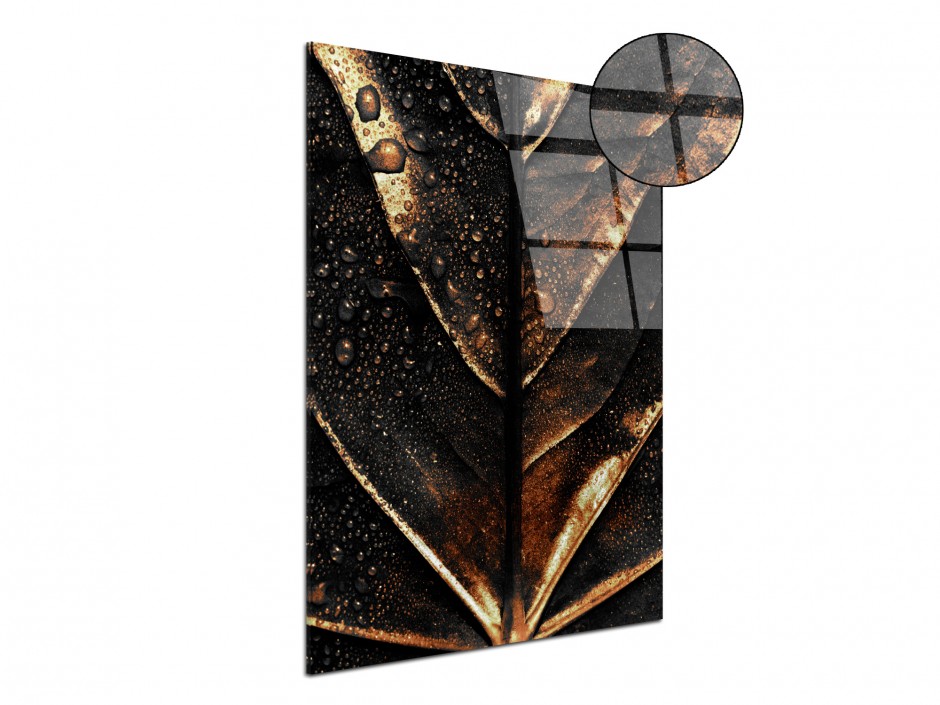 Tableau Plexiglas Veines Cuivrées Précieuses