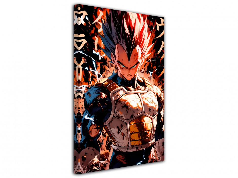 Tableau toile imprimée Vegeta Rage