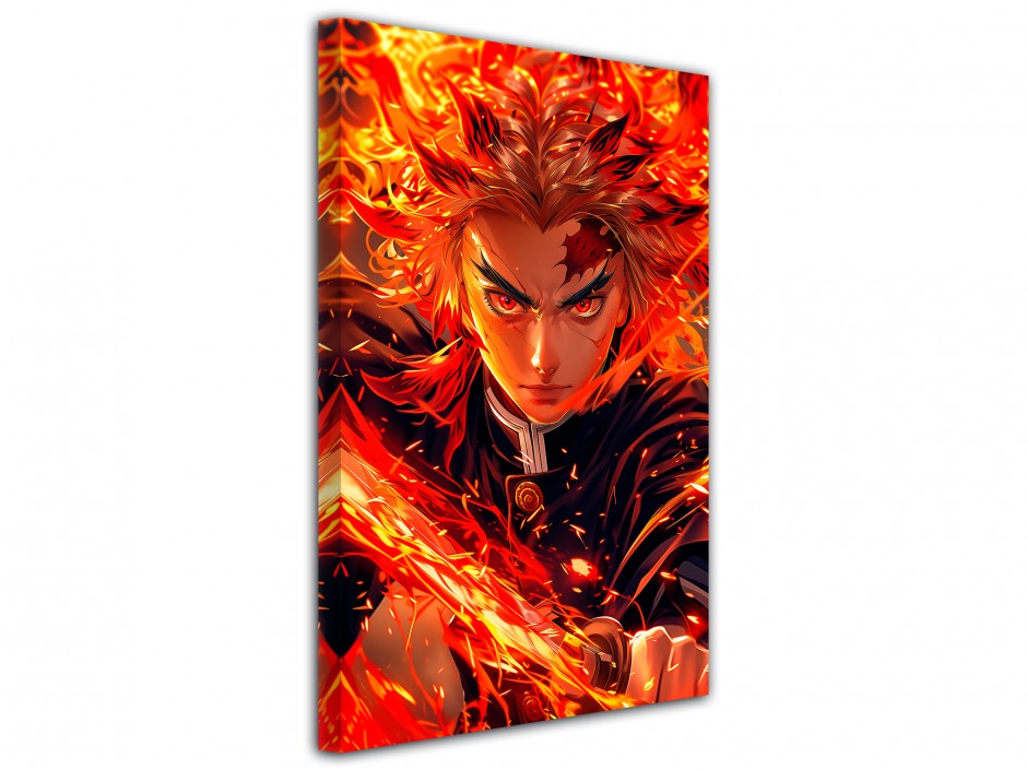 Tableau toile imprimée Rengoku Flamme