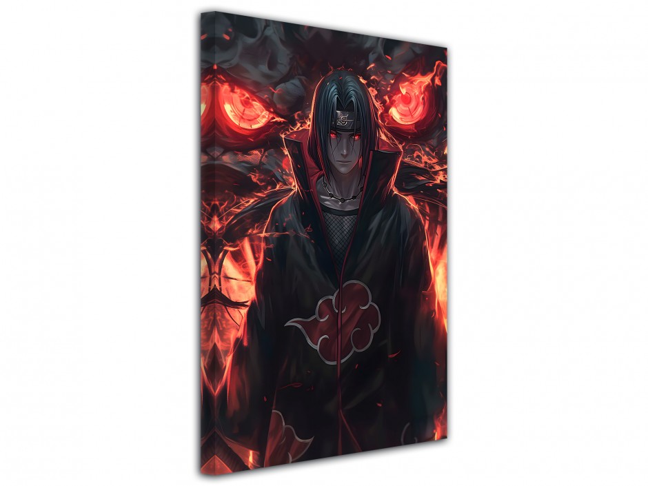 Tableau toile imprimée Itachi Susanoo Rouge