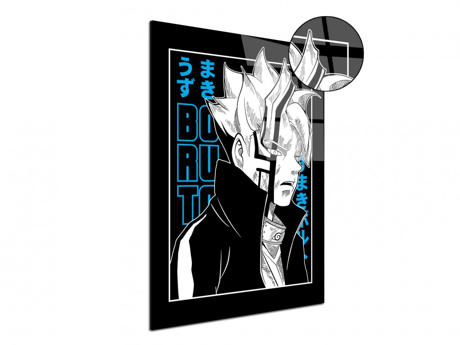 Tableau Plexiglas Boruto Regard Sombre