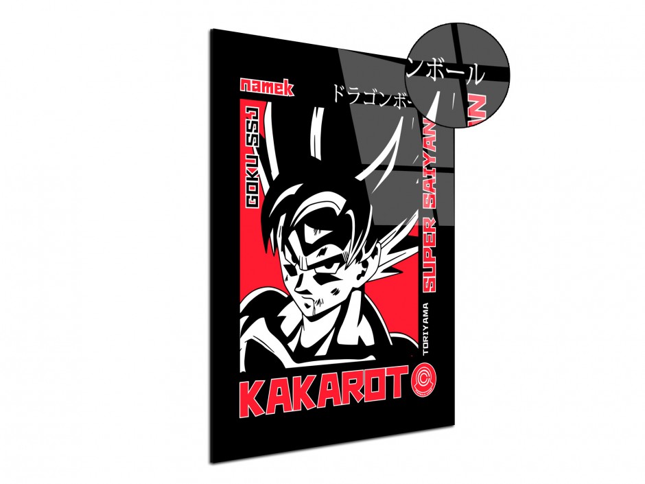 Tableau Plexiglas Goku Super Saiyan Rouge