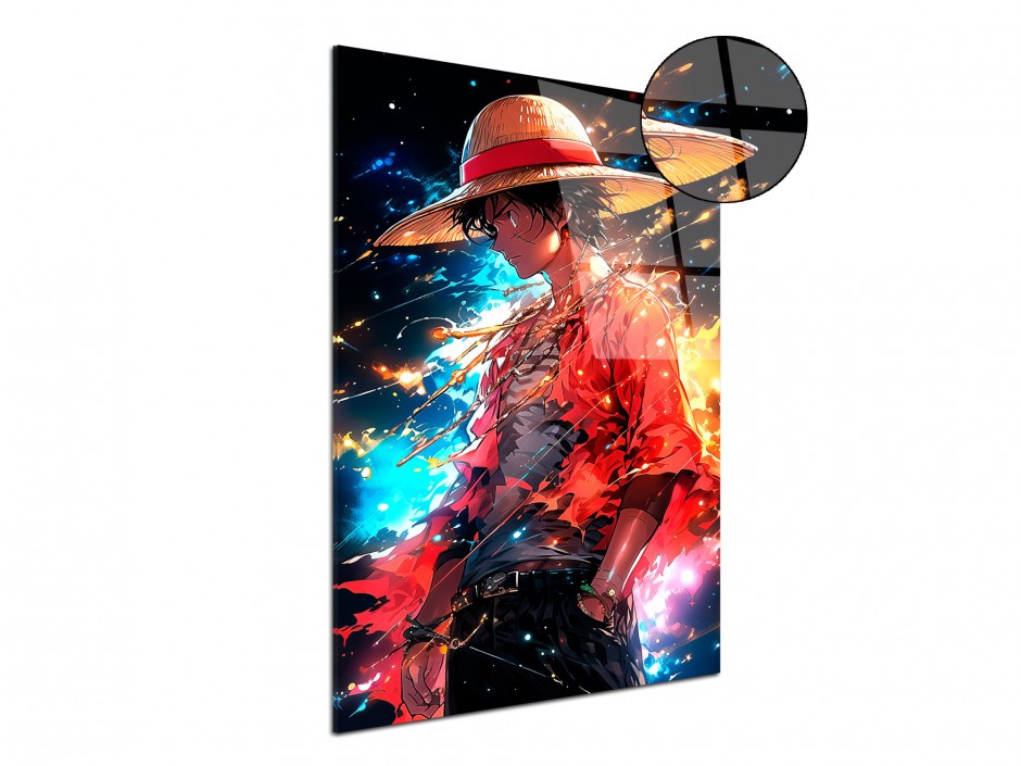 Tableau Plexiglas Luffy Dual Energy
