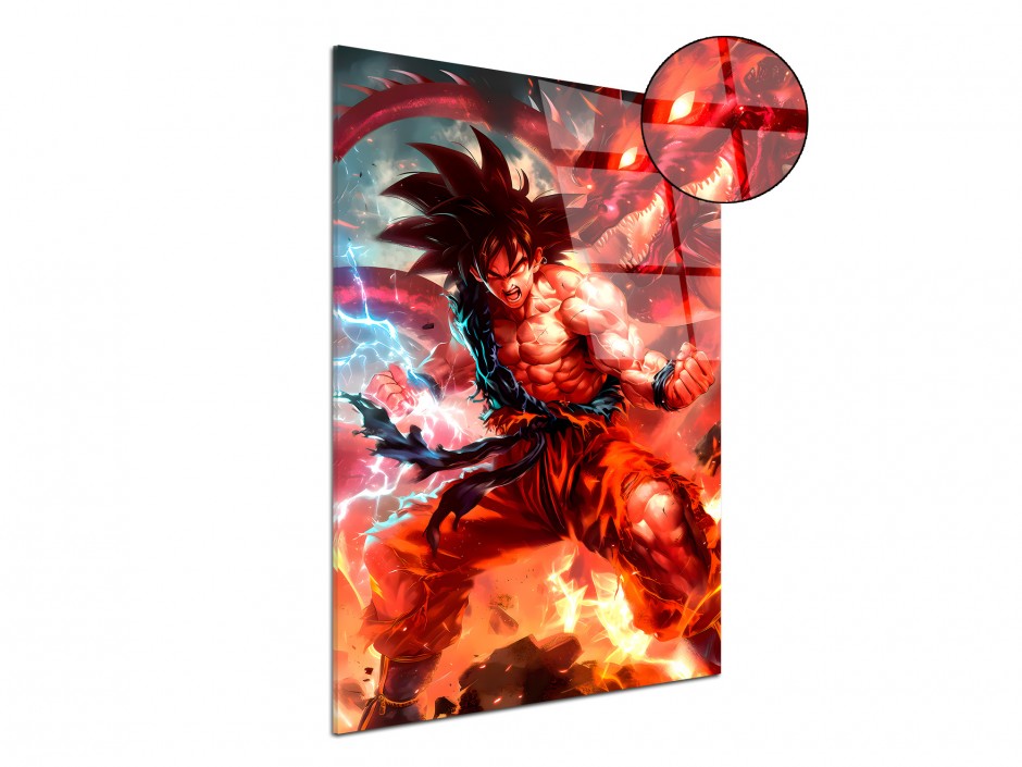 Tableau Plexiglas Goku Dragon Fury