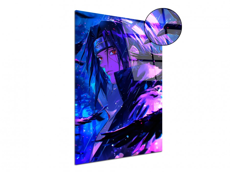 Tableau Plexiglas Itachi Corbeaux