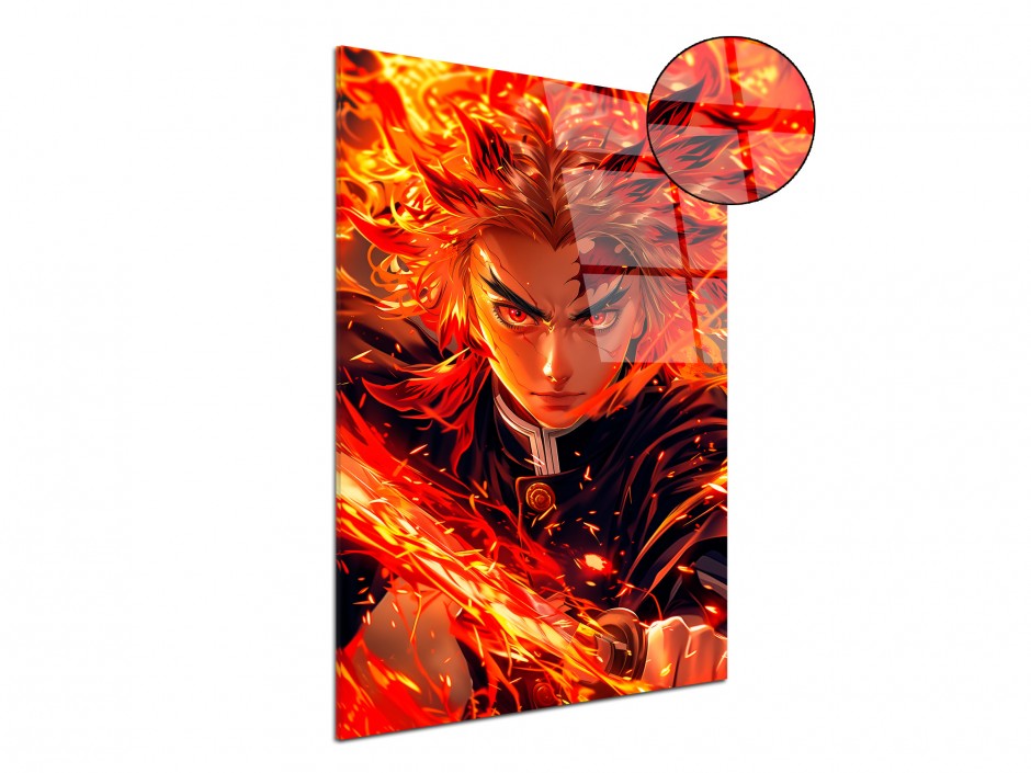 Tableau Plexiglas Rengoku Flamme