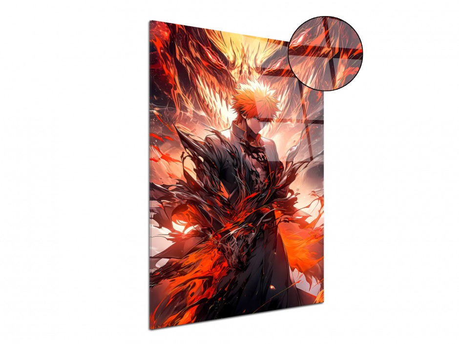 Tableau Plexiglas Ichigo Flamme Hollow