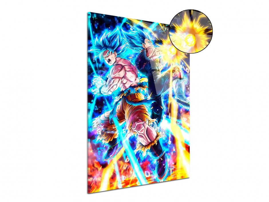 Tableau Plexiglas Duo Saiyan Blue