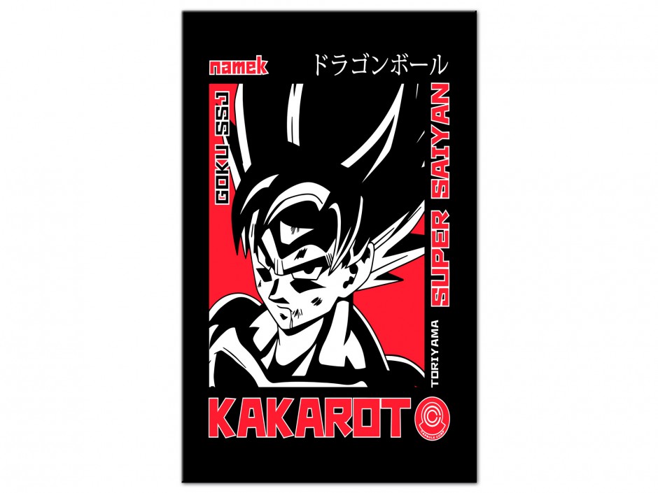 Tableau Aluminium Goku Super Saiyan Rouge