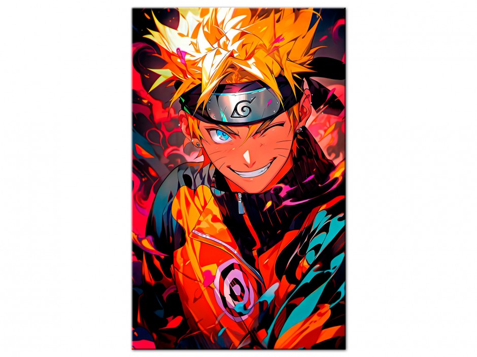 Tableau Aluminium Naruto Color Explosion