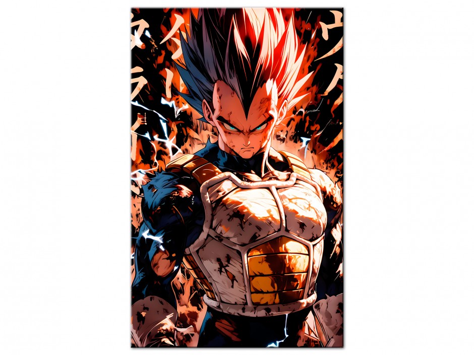 Tableau Aluminium Vegeta Rage