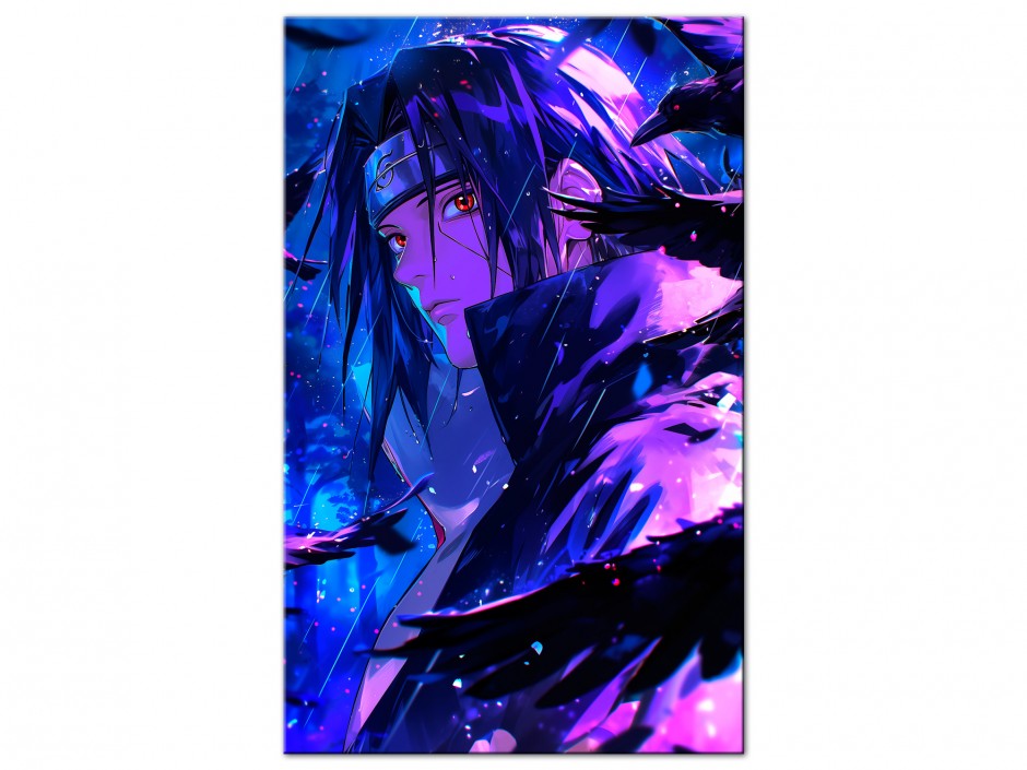 Tableau Aluminium Itachi Corbeaux