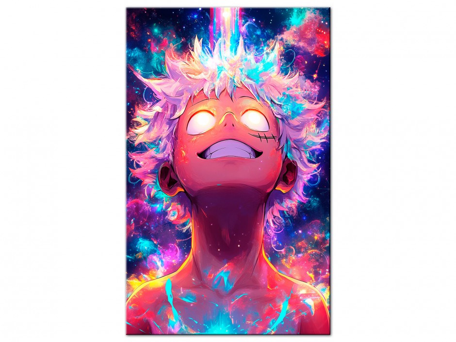 Tableau Aluminium Luffy Ciel Cosmique