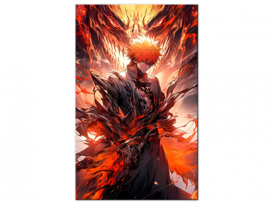 Tableau Aluminium Ichigo Flamme Hollow