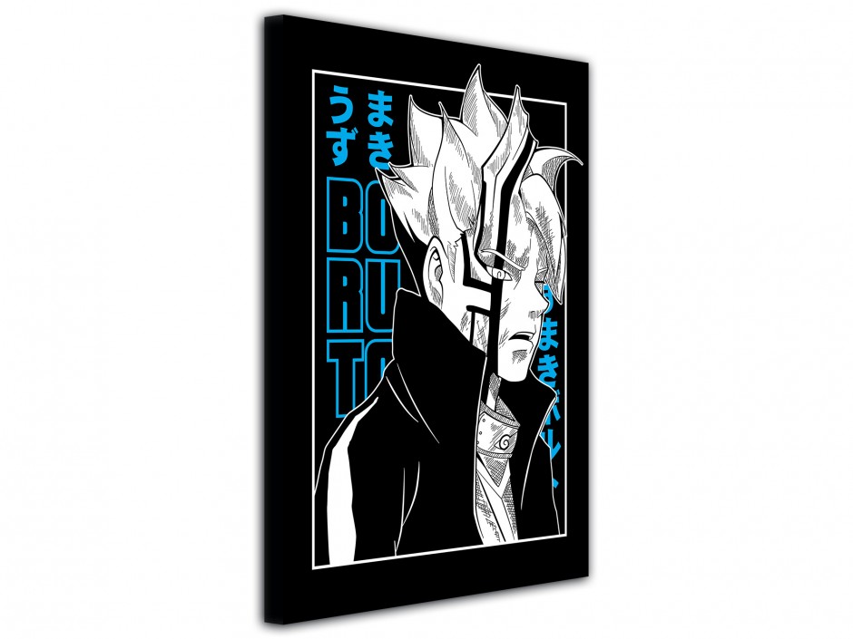 Tableau toile imprimée Boruto Regard Sombre