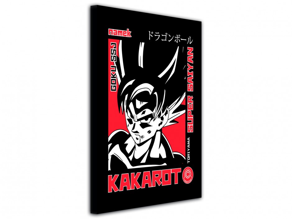 Tableau toile imprimée Goku Super Saiyan Rouge