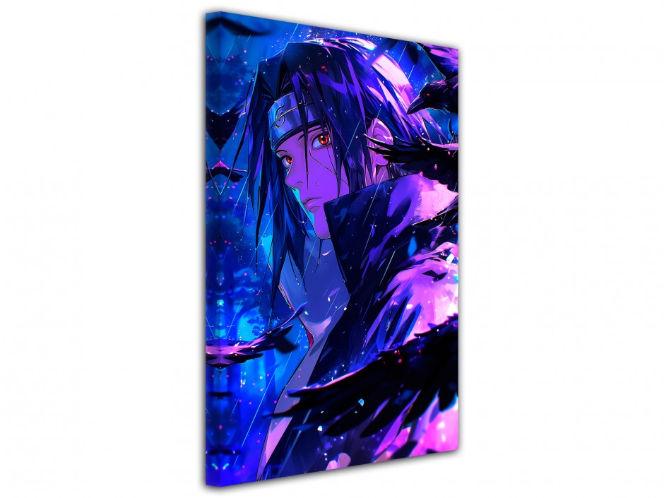 Tableau toile imprimée Itachi Corbeaux