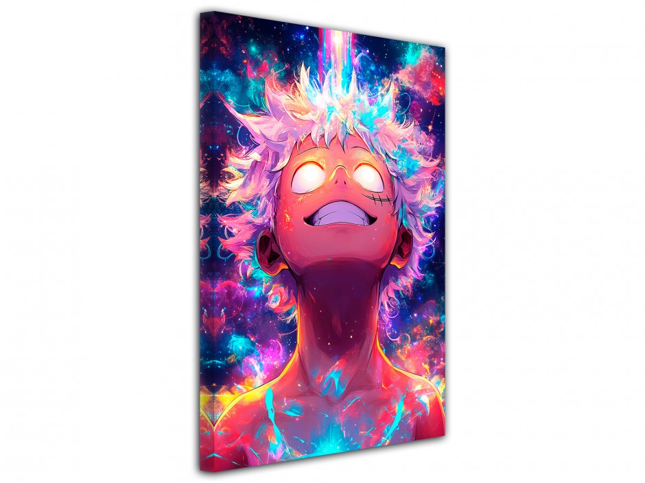 Tableau toile imprimée Luffy Ciel Cosmique