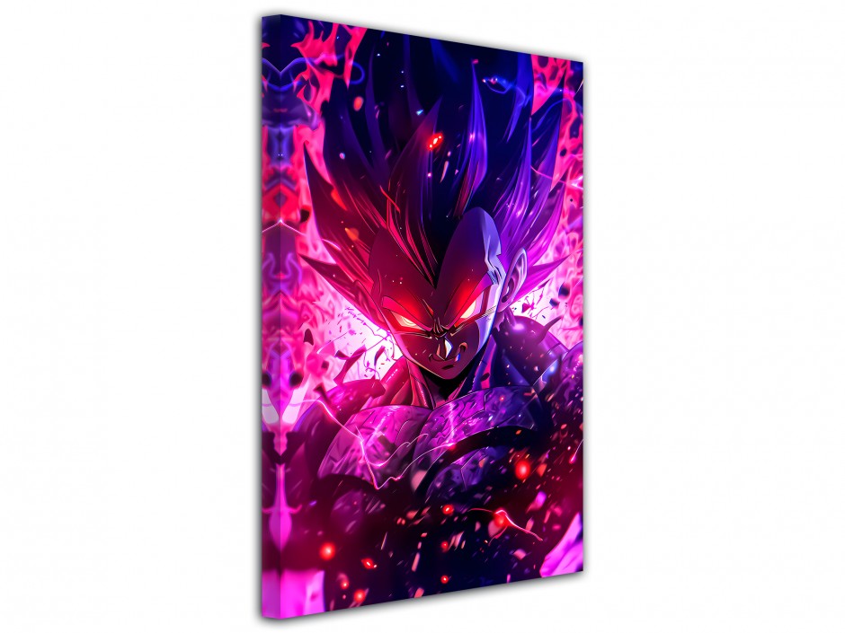 Tableau toile imprimée Vegeta Aura Violette