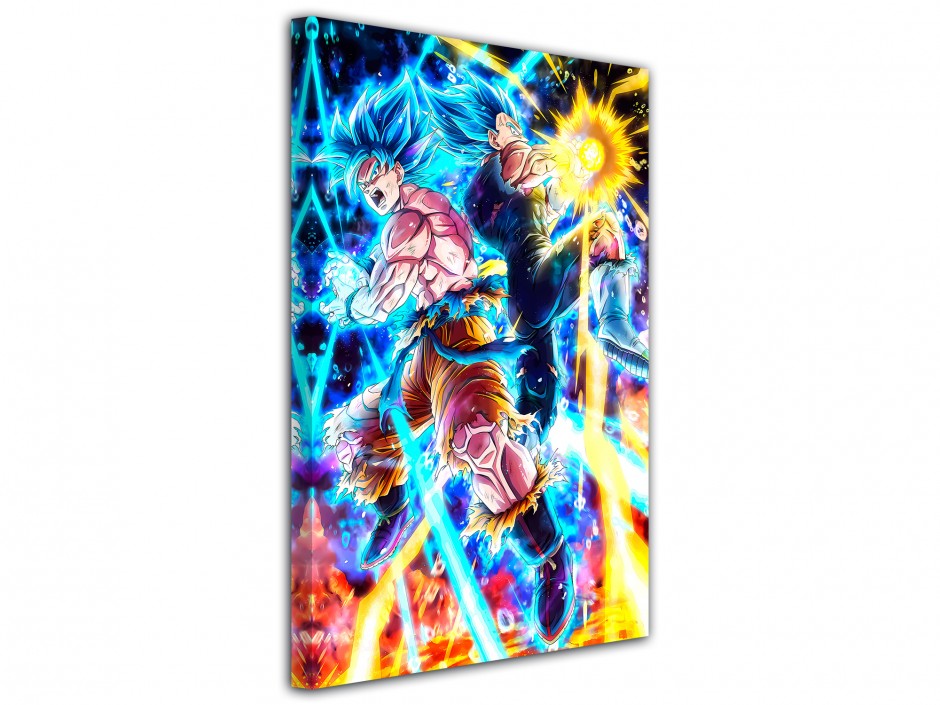 Tableau toile imprimée Duo Saiyan Blue