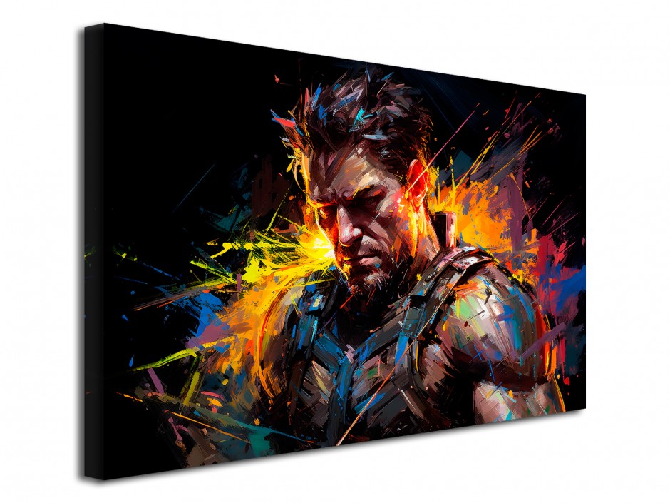 Tableau toile imprimée Guerrier Futuriste en Armure