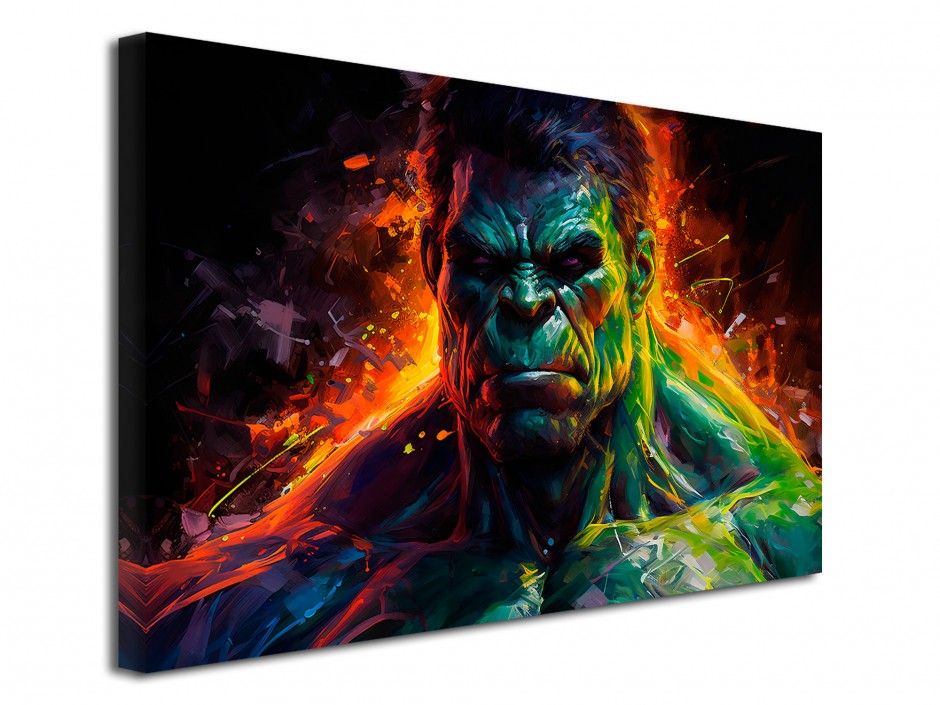 Tableau toile imprimée Hulk Puissance Absolue