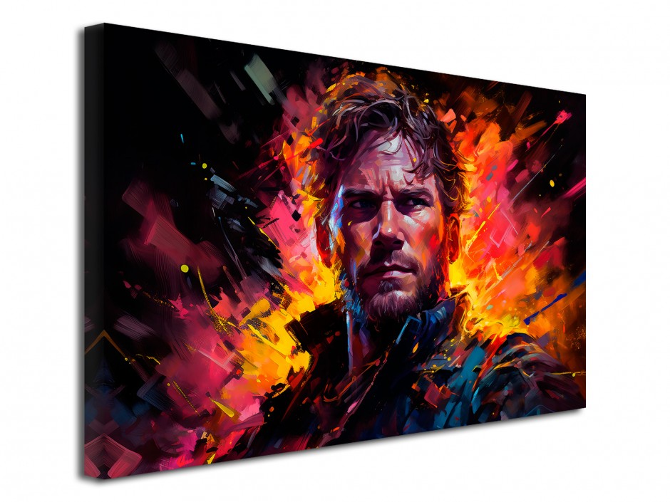 Tableau toile imprimée Guerrier du Feu Éclatant