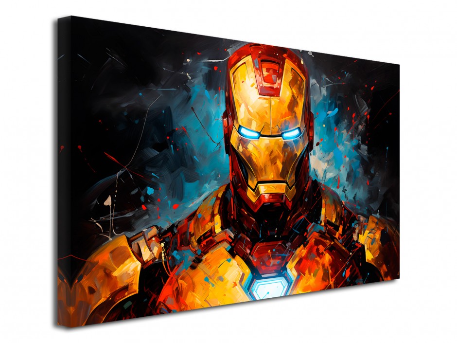 Tableau toile imprimée Armure Titan Doré