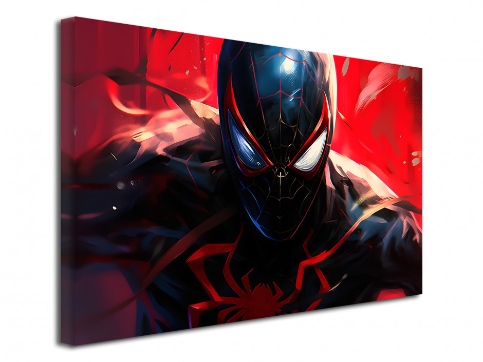 Tableau toile imprimée Arachnid Noir Red Strike