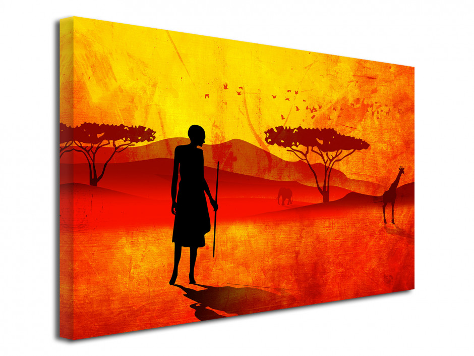 Tableau toile moderne PAYSAGE AFRICAIN