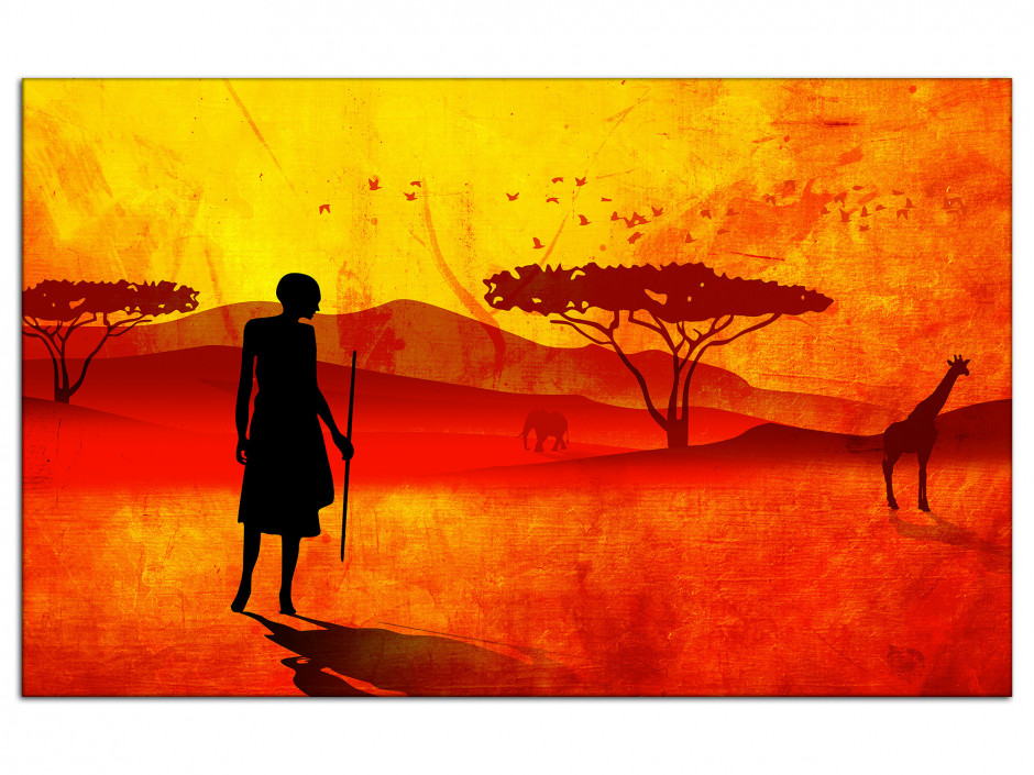 Tableau toile moderne PAYSAGE AFRICAIN