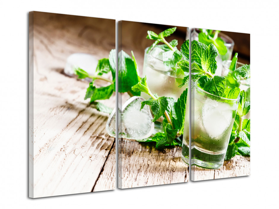 Tableau triptyque Mojito