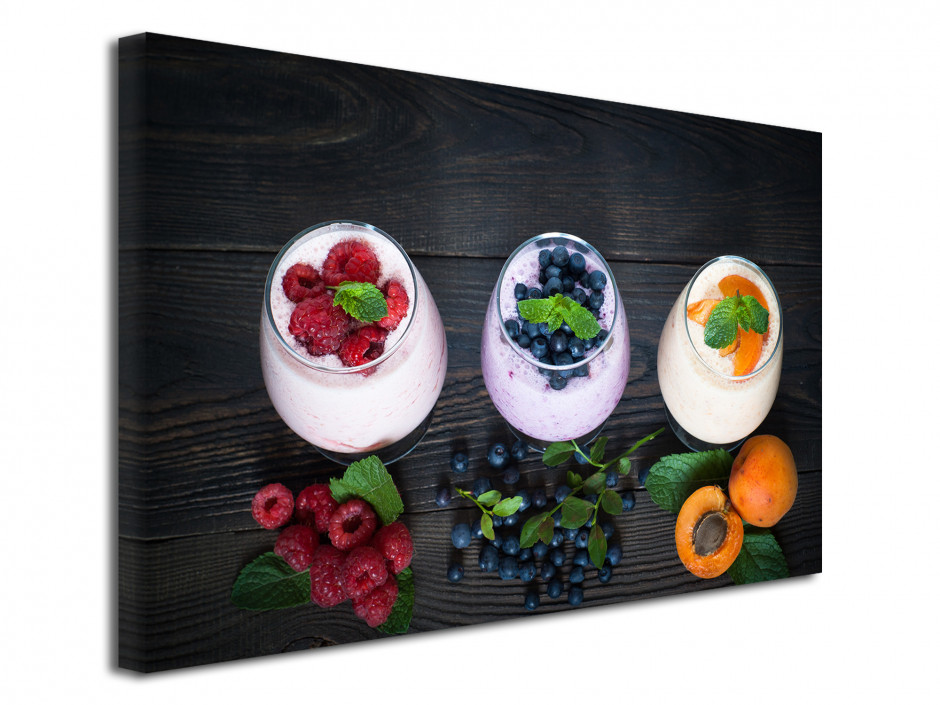 Tableau toile deco Yahourt aux Fruits