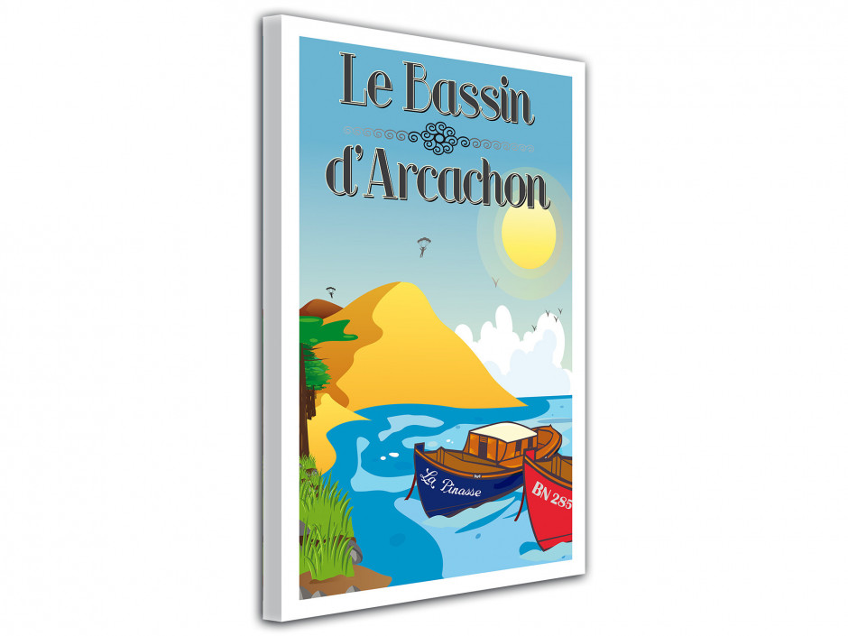 Tableau illustration graphique Bassin d'Arcachon