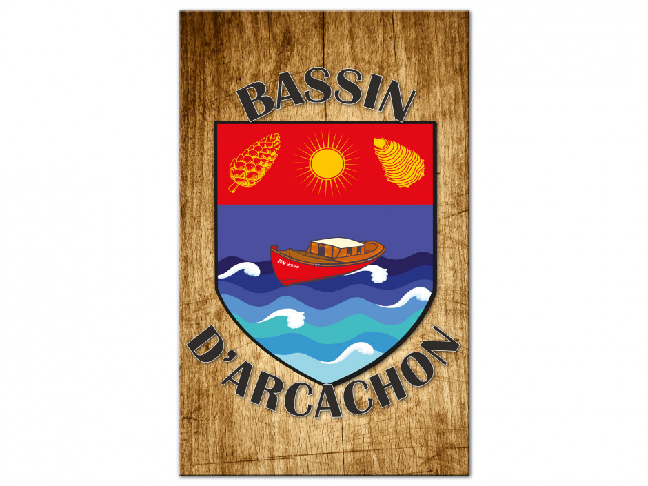 Tableau illustration Blason Bassin d'Arcachon