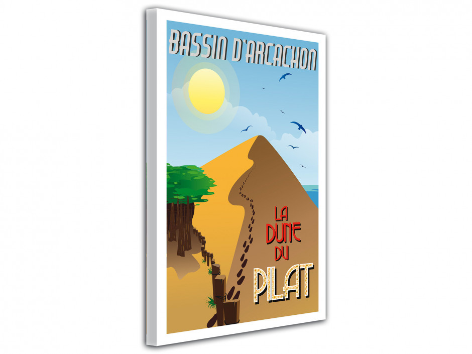 Tableau affiche illustration La Dune du Pilat