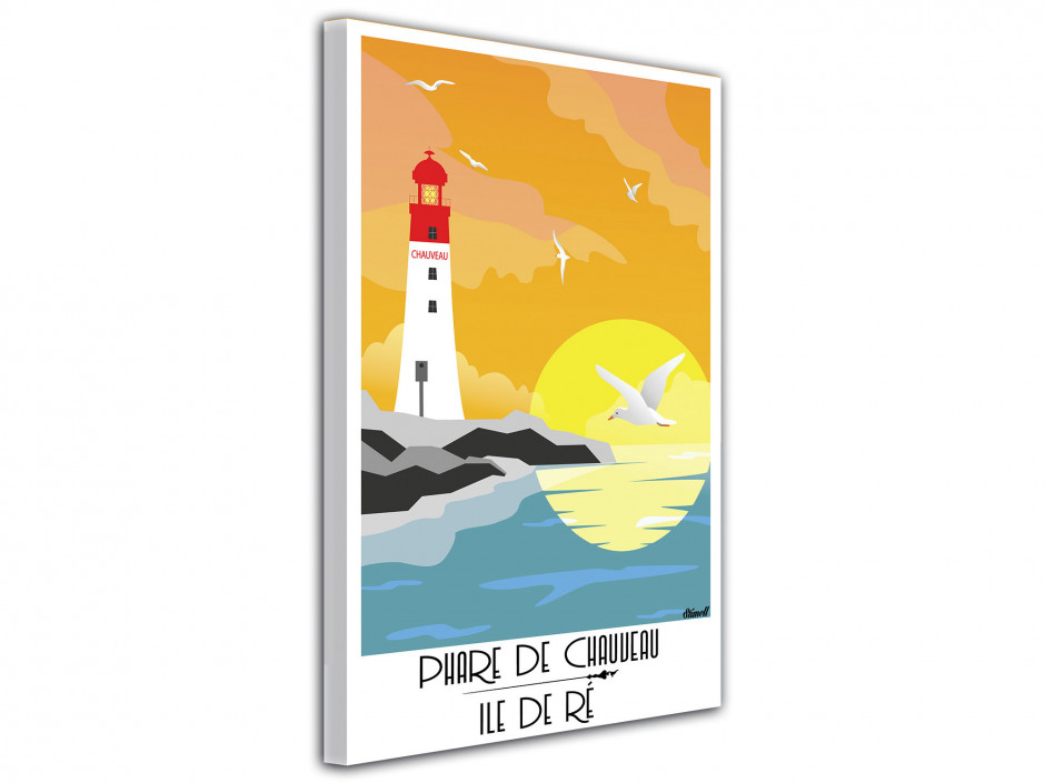 Tableau illustration graphique Phare de Chauveau