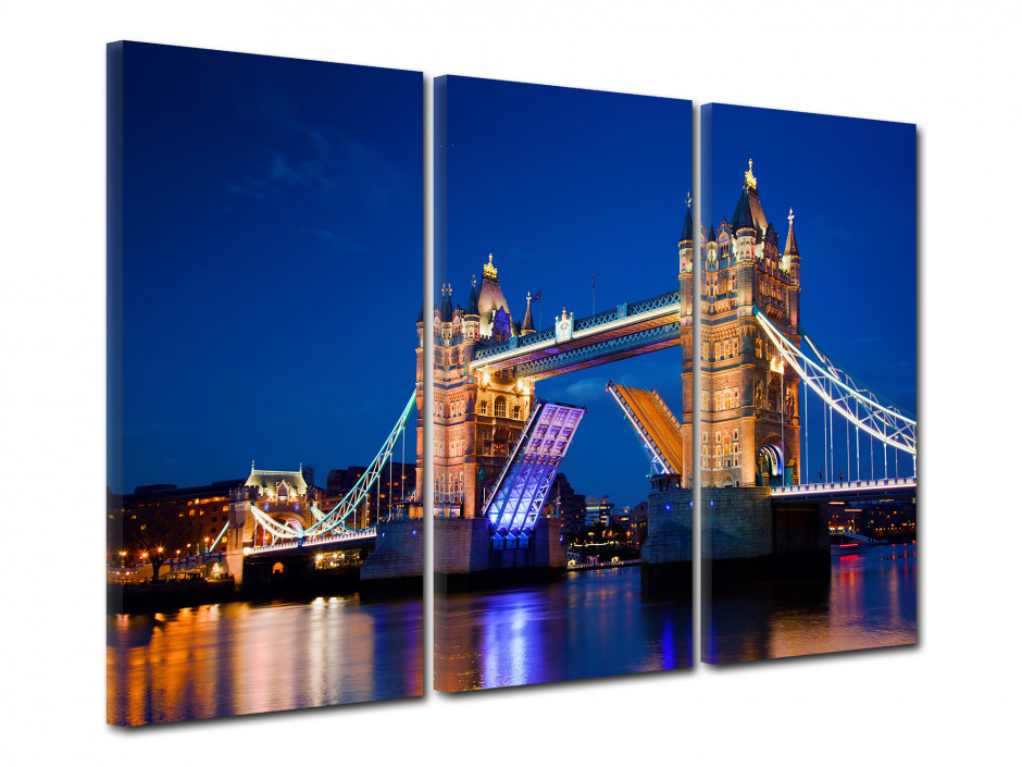 Tableau triptyque tower Bridge à Londres