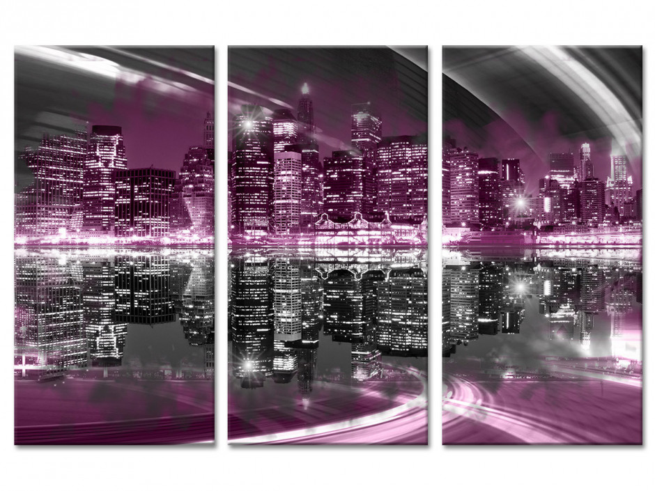 Tableau toile triptyque photo SKYLINE NYC