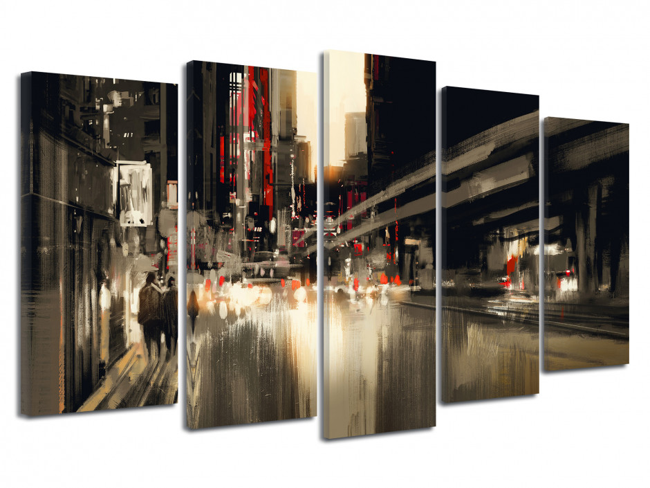 Tableau deco toile ABSTRACT CITY
