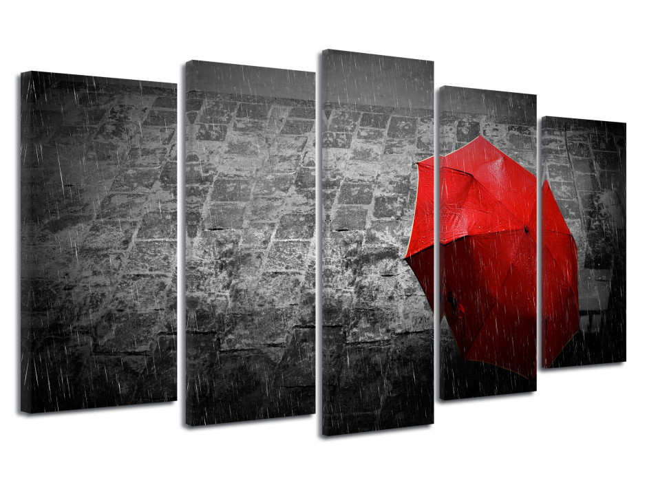 Tableau toile photo noir et blanc IL PLEUT