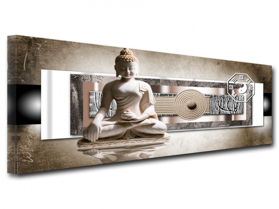 Tableau toile déco murale JARDIN ZEN BOUDDHA