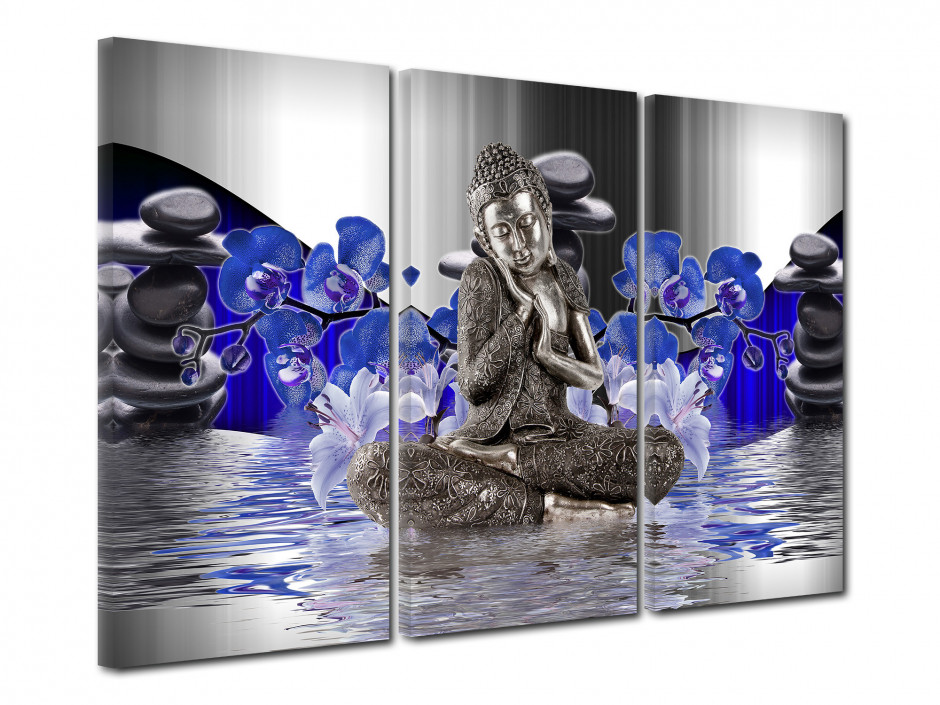 Tableau toile triptyque zen BIEN-ÊTRE