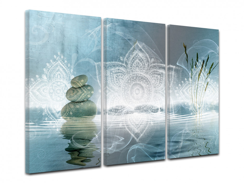 Tableau triptyque deco zen relaxation - Boutique en ligne Declina