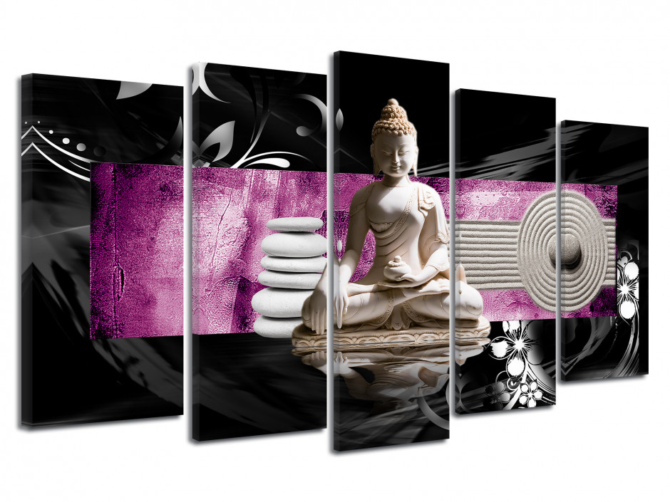 Tableau toile BOUDDHA JARDIN ZEN