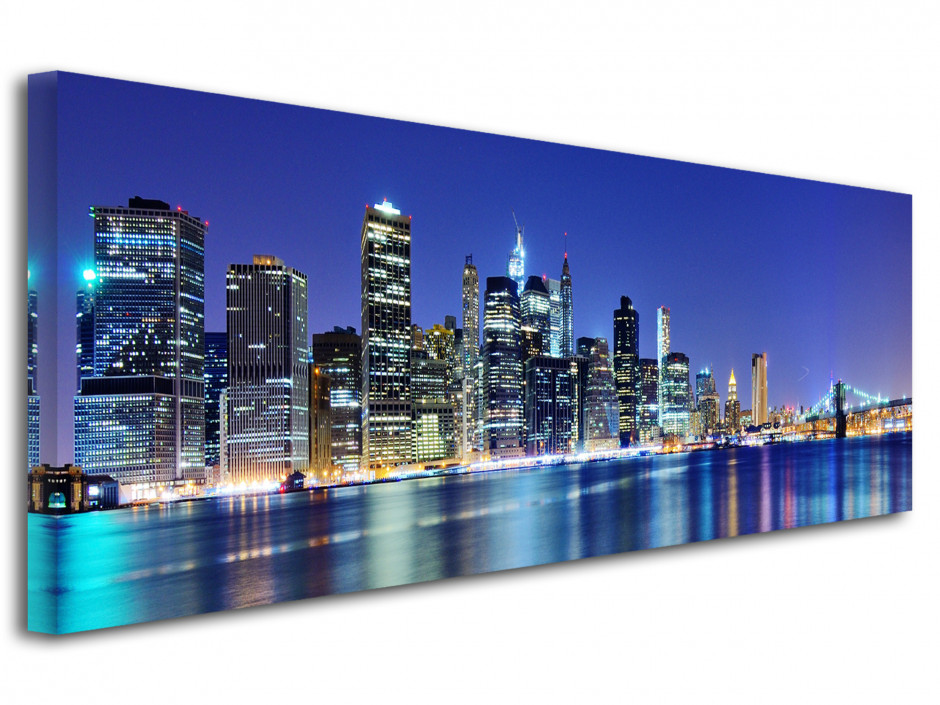 Tableau panoramique Manhattan de Nuit