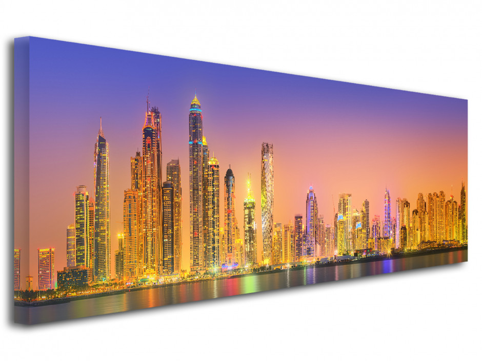 Tableau toile déco panoramique Dubai