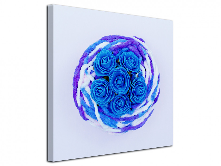 Tableau toile de moderne Les roses bleu